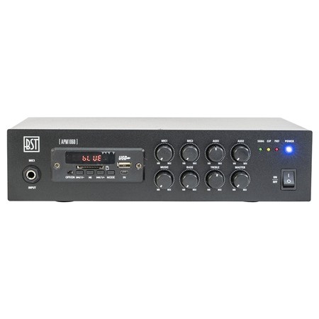 mixer pa amplificat 100v 60w cu usb/bluetooth/sd/fm